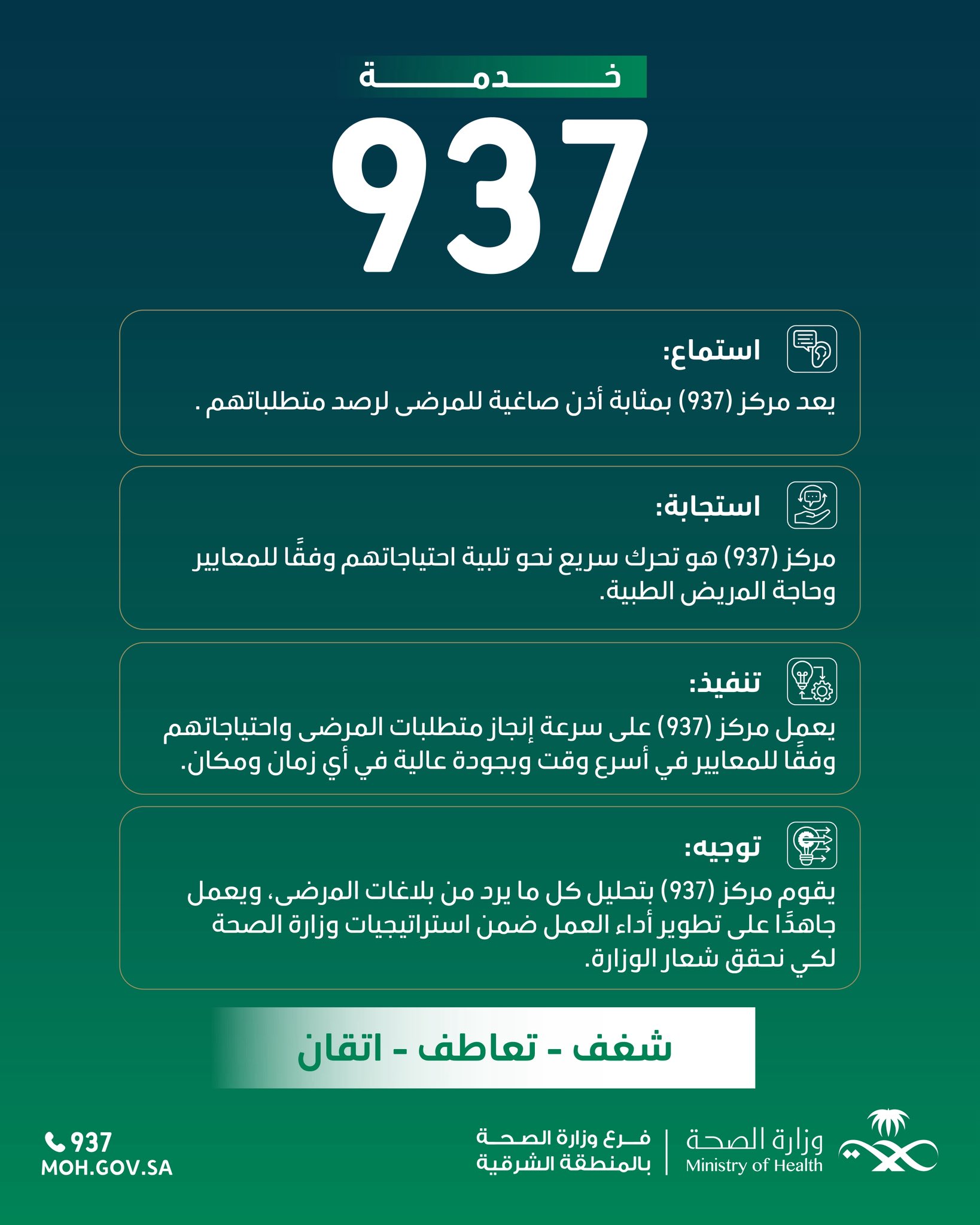 خدمة 937 
#صحة_الشرقية



